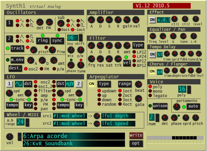 Synth 1 GUI